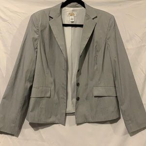 Black and white blazer